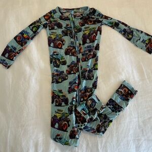 Monster Truck Adventure Kids Convertible Pajama